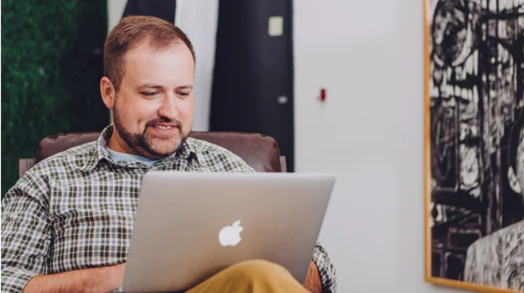 Person working on laptop